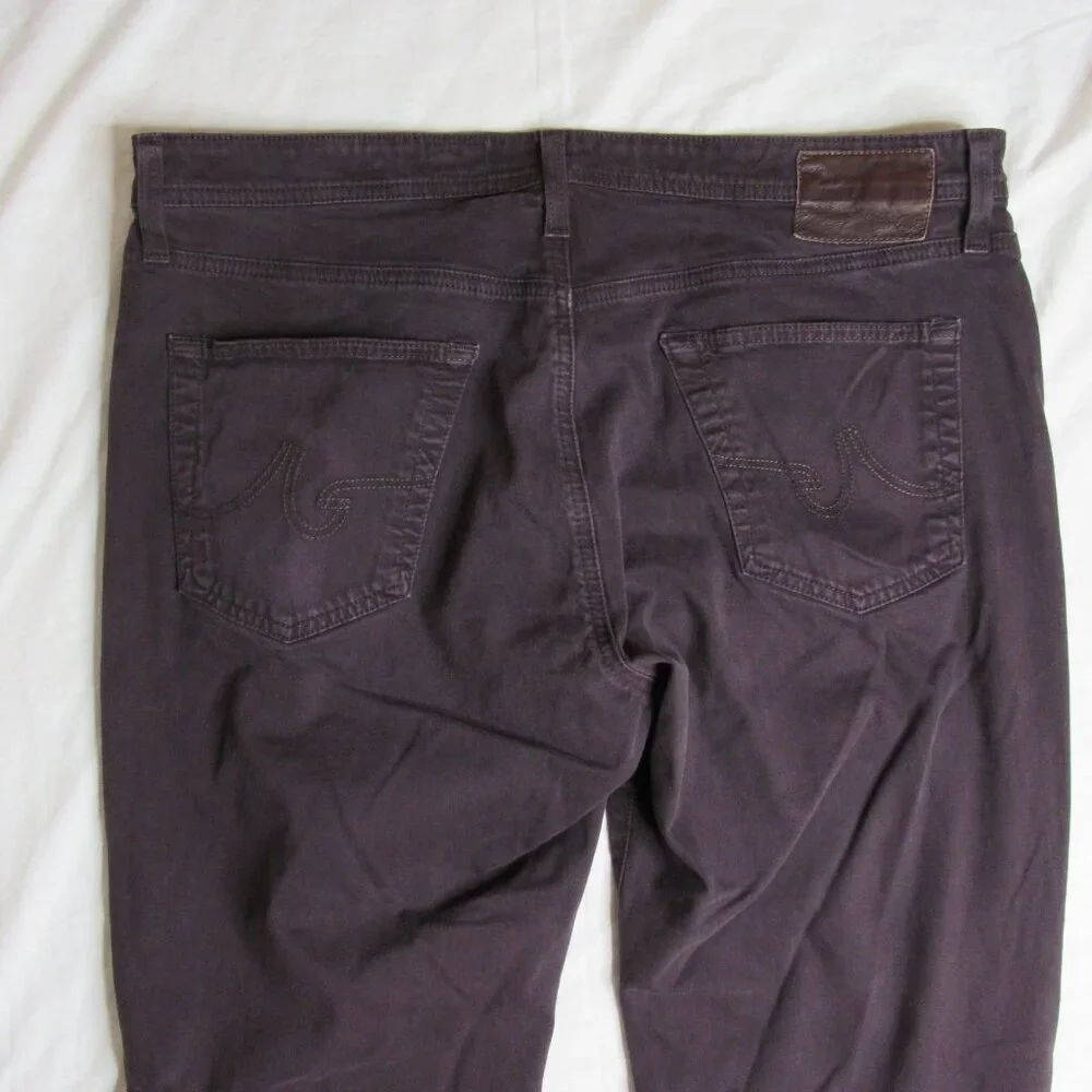 Adriano Goldschmied AG THE GRADUATE Tailored Leg Purple Jeans Men's 38 x 32